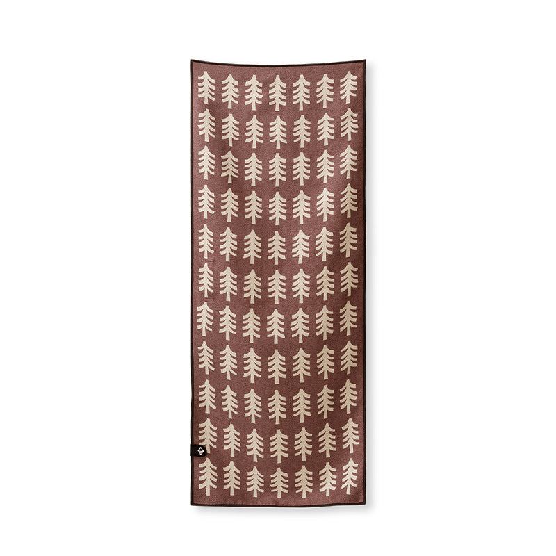 FRESH PINES BURGUNDY BEIGE MINI TOWEL
