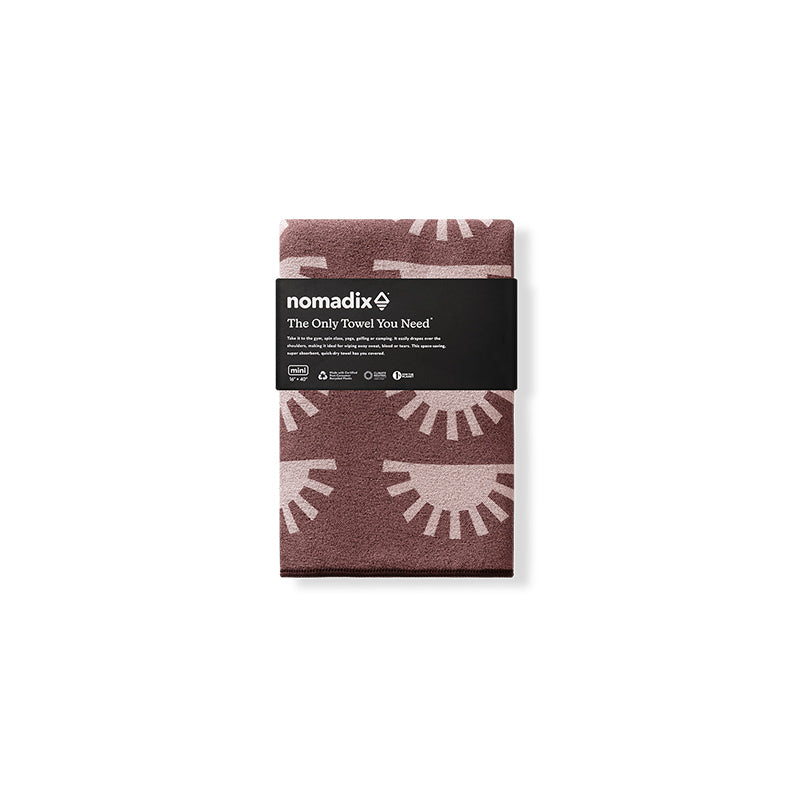 SUNSHINE BURGUNDY MINI TOWEL