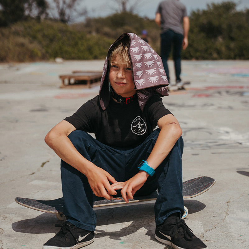 SUNSHINE BURGUNDY MINI TOWEL