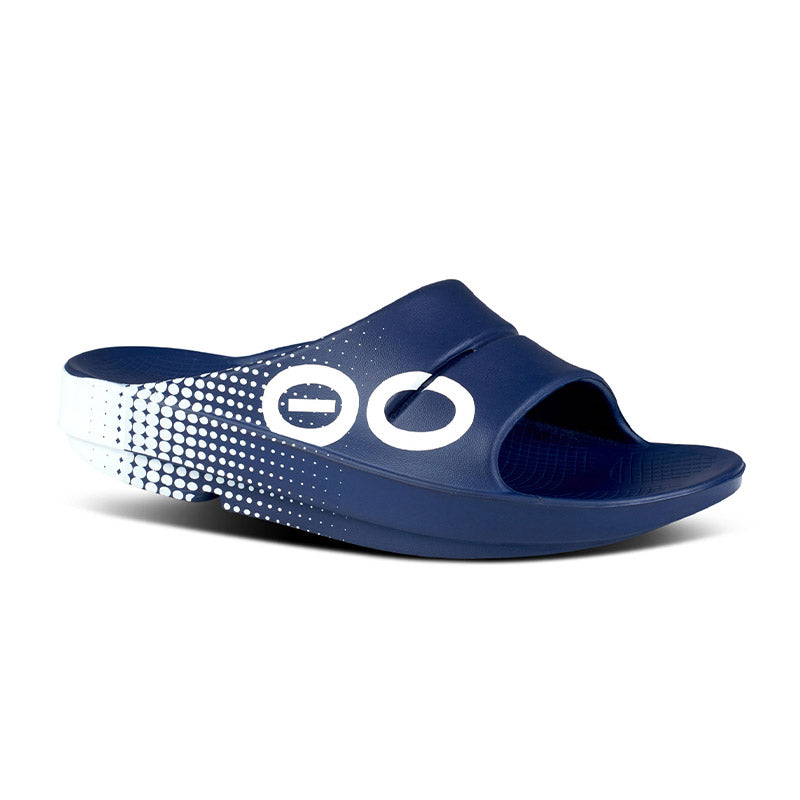 【値下げ】OOFOS OOahh リカバリーサンダル ネイビー OOFOS OOahh Sport -Navy Matrix ウーフォス ウーアー スポーツ