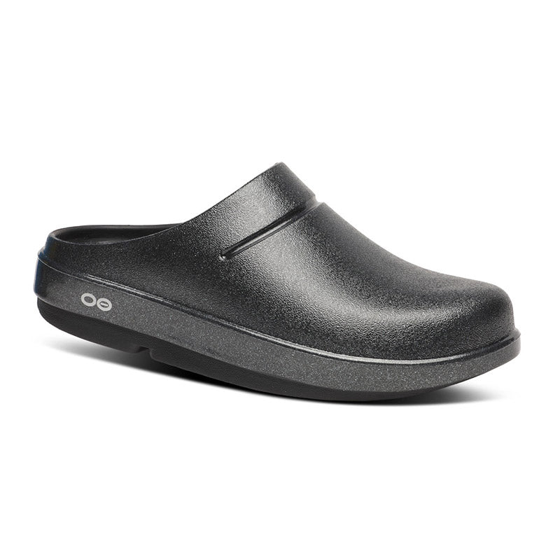 OOFOS OOcloog Luxe - Black Sparkle ウーフォス ウークルッグルクス ブラックスパークル リカバリーサンダル