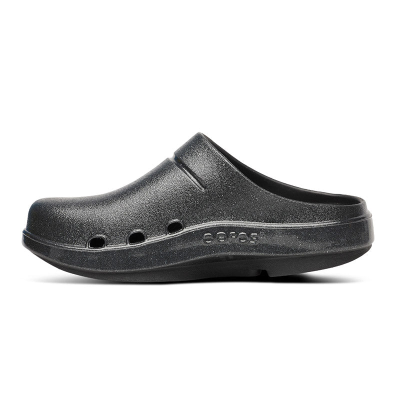 OOFOS OOcloog Luxe - Black Sparkle ウーフォス ウークルッグルクス ブラックスパークル リカバリーサンダル