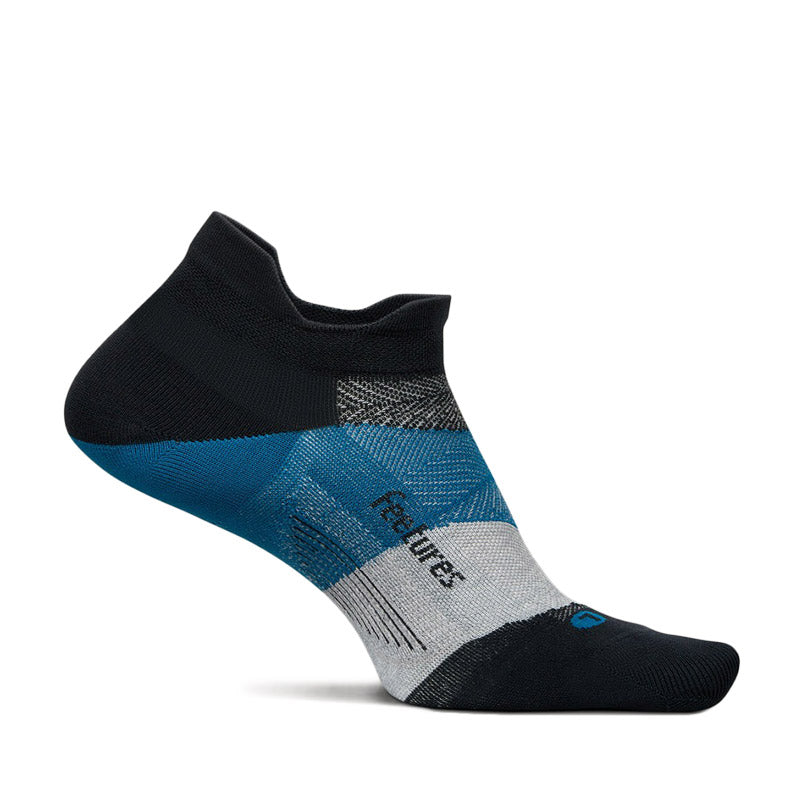 ELITE ULTRA LIGHT NO SHOW TAB - Black Sea フィーチャーズ アンクル丈 ランニングソックス ブラックシー
