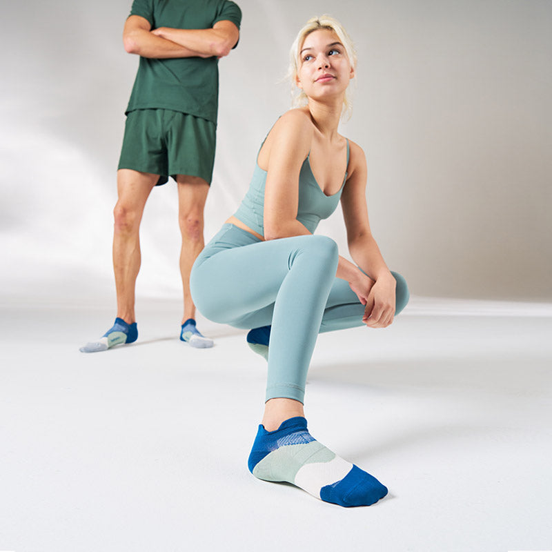 ELITE ULTRA LIGHT NO SHOW TAB - Midnight Woods フィーチャーズ アンクル丈 ランニングソックス ミッドナイトウッズ