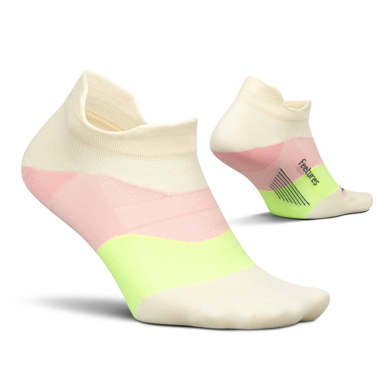 ELITE ULTRA LIGHT NO SHOW TAB - Sandy Melon フィーチャーズ アンクル丈 ランニングソックス サンディメロン