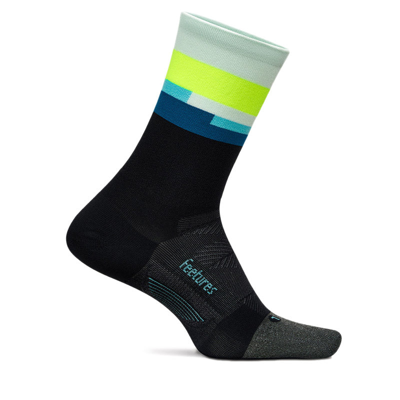 Feetures ELITE ULTRA LIGHT MINI CREW - Bayside Black フィーチャーズ クルー丈 ランニングソックス ベイサイド ブラック