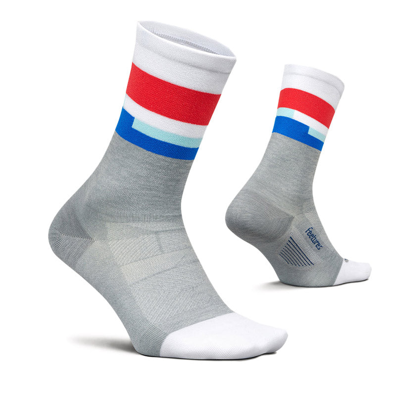 Feetures ELITE ULTRA LIGHT MINI CREW - Mission Gray フィーチャーズ クルー丈 ランニングソックス ミッション グレー