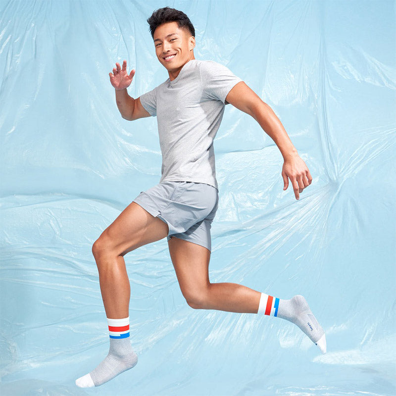 Feetures ELITE ULTRA LIGHT MINI CREW - Mission Gray フィーチャーズ クルー丈 ランニングソックス ミッション グレー