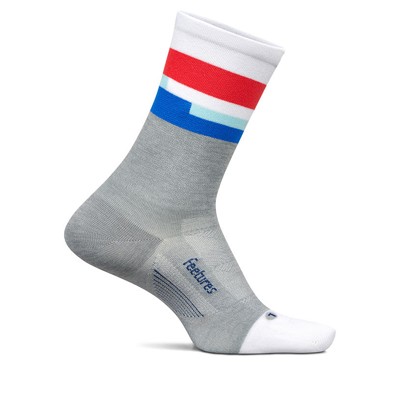 Feetures ELITE ULTRA LIGHT MINI CREW - Mission Gray フィーチャーズ クルー丈 ランニングソックス ミッション グレー