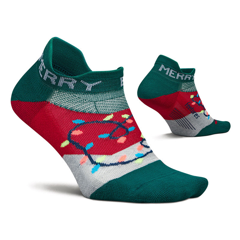 Feetures ELITE LIGHT CUSHION NO SHOW TAB - Limited Edition - Merry & Bright フィーチャーズ クルー丈 ランニングソックス 限定モデル メリーアンドブライト