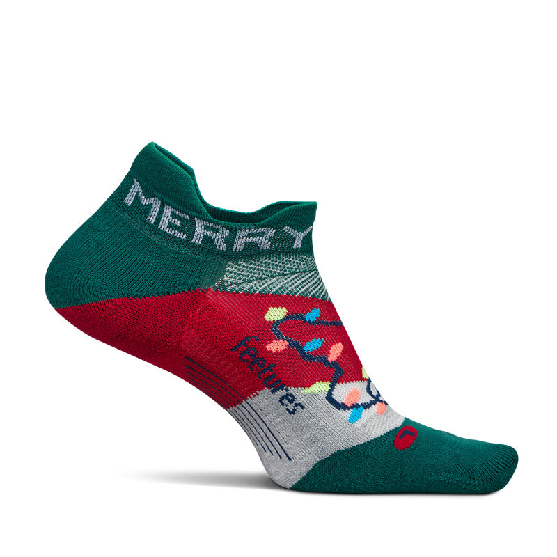 Feetures ELITE LIGHT CUSHION NO SHOW TAB - Limited Edition - Merry & Bright フィーチャーズ クルー丈 ランニングソックス 限定モデル メリーアンドブライト