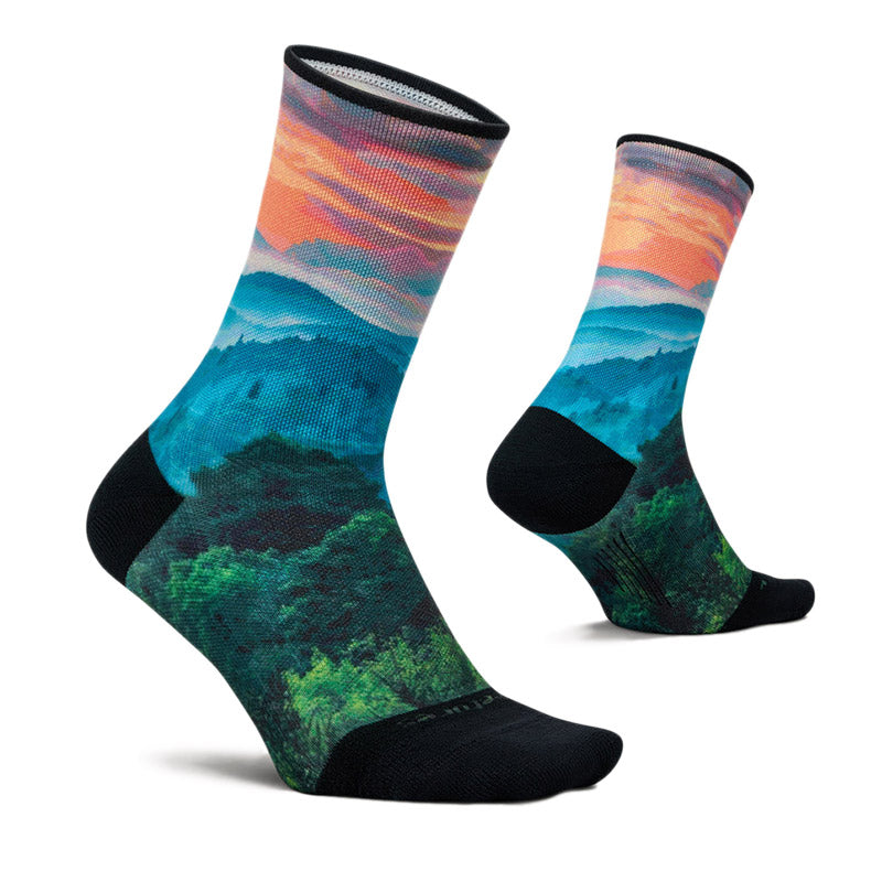 Feetures ELITE LIGHT CUSHION  MINI CREW - Limited Edition - Smoky フィーチャーズ クルー丈 ランニングソックス 限定モデル スモーキー