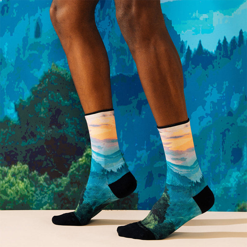 Feetures ELITE LIGHT CUSHION  MINI CREW - Limited Edition - Smoky フィーチャーズ クルー丈 ランニングソックス 限定モデル スモーキー