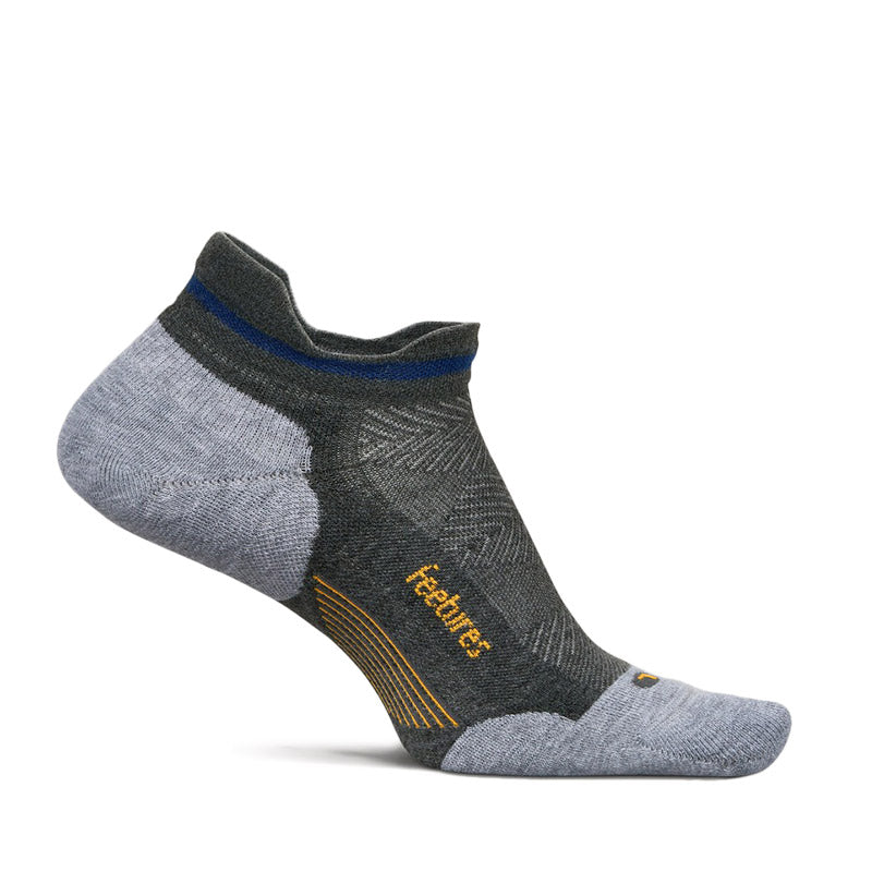 Feetures ELITE MAX CUSHION NO SHOW TAB - Iron Seal フィーチャーズ アンクル丈 ランニングソックス イロンシール