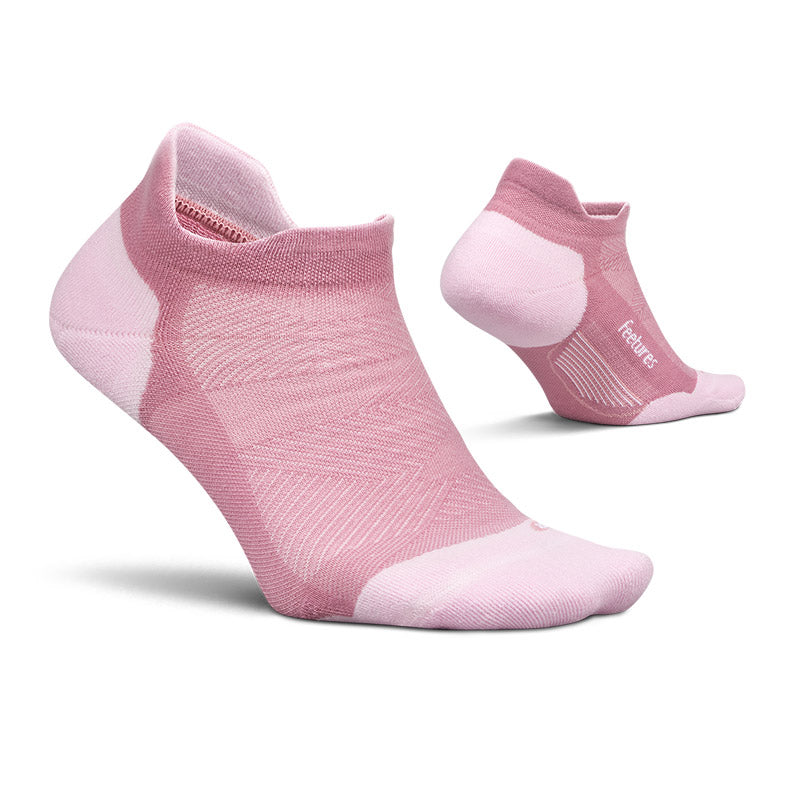 Feetures ELITE MAX CUSHION NO SHOW TAB - Pink Orchard フィーチャーズ アンクル丈 ランニングソックス ピンクオーチャード