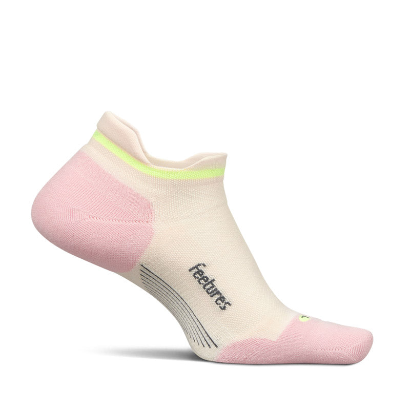 Feetures ELITE MAX CUSHION NO SHOW TAB - Sandy Melon フィーチャーズ アンクル丈 ランニングソックス サンディメロン