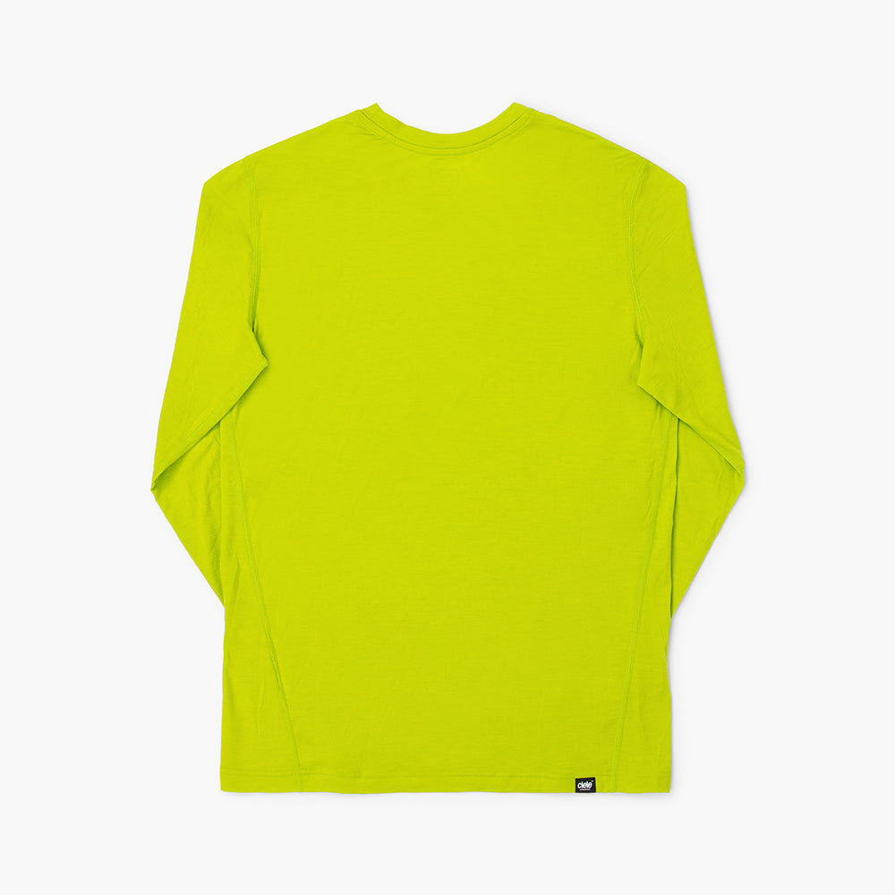 Ciele Athletics M HLSLongsleeve - Lime Green - MENS シエルアスレチックス メンズ エイチエルエスロングスリーブ ライムグリーン