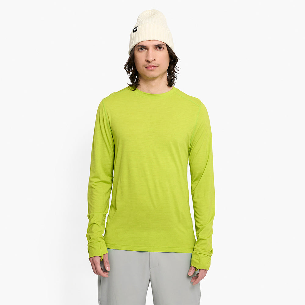 Ciele Athletics M HLSLongsleeve - Lime Green - MENS シエルアスレチックス メンズ エイチエルエスロングスリーブ ライムグリーン