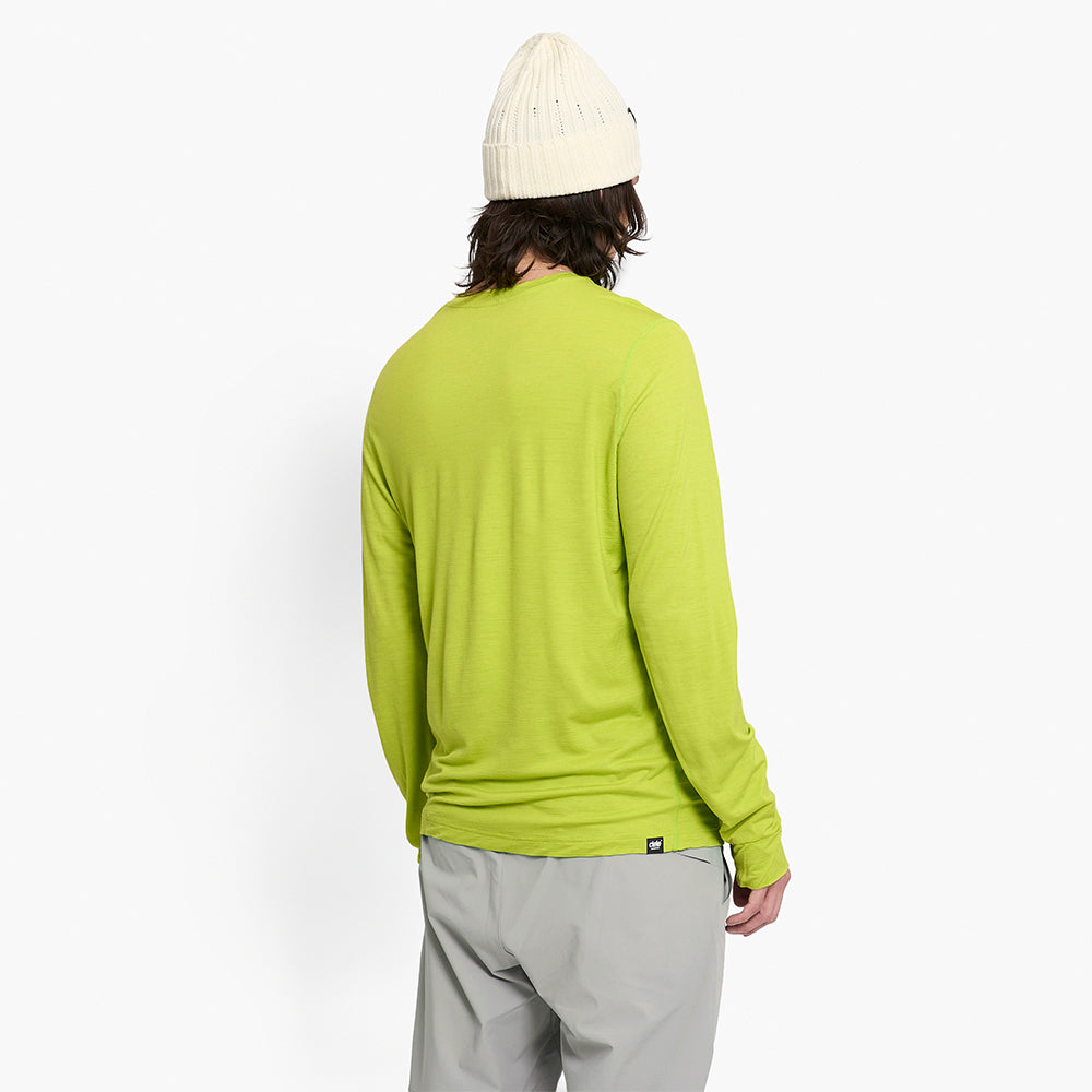 Ciele Athletics M HLSLongsleeve - Lime Green - MENS シエルアスレチックス メンズ エイチエルエスロングスリーブ ライムグリーン