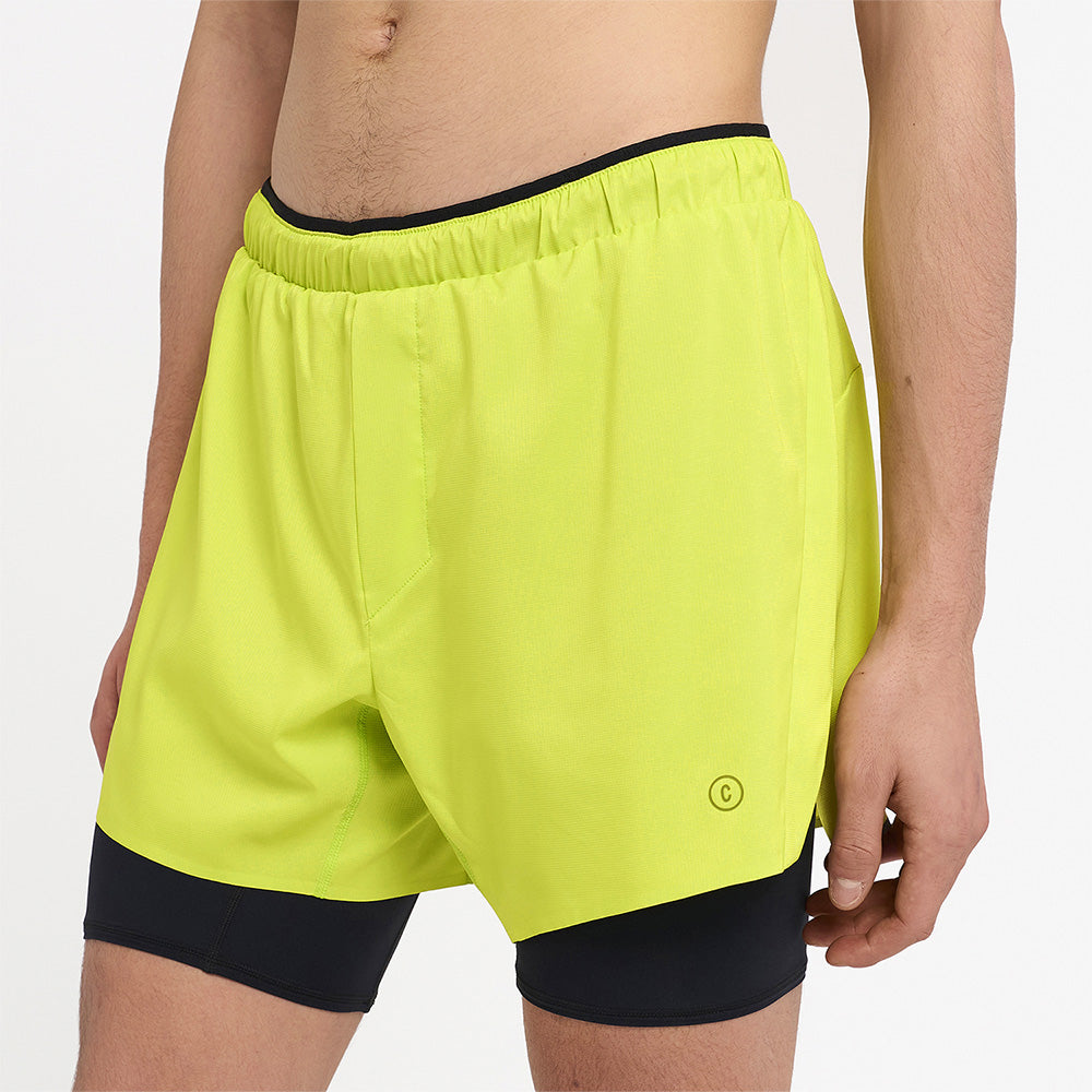Ciele Athletics M DLYShort 5" Long Brief - Lime Green - MENS シエルアスレチックス エヌ ディーエルワイショーツ 5インチ ブリーフ ライムグリーン メンズ