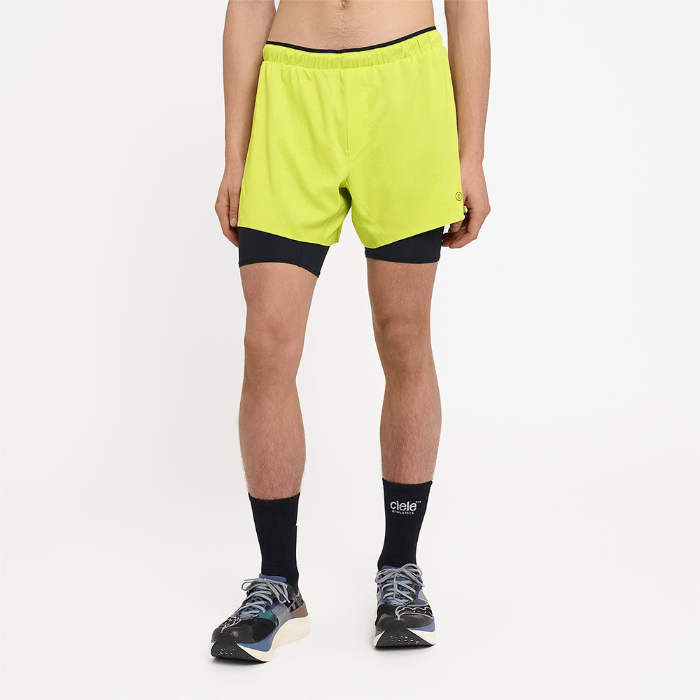 Ciele Athletics M DLYShort 5" Long Brief - Lime Green - MENS シエルアスレチックス エヌ ディーエルワイショーツ 5インチ ブリーフ ライムグリーン メンズ