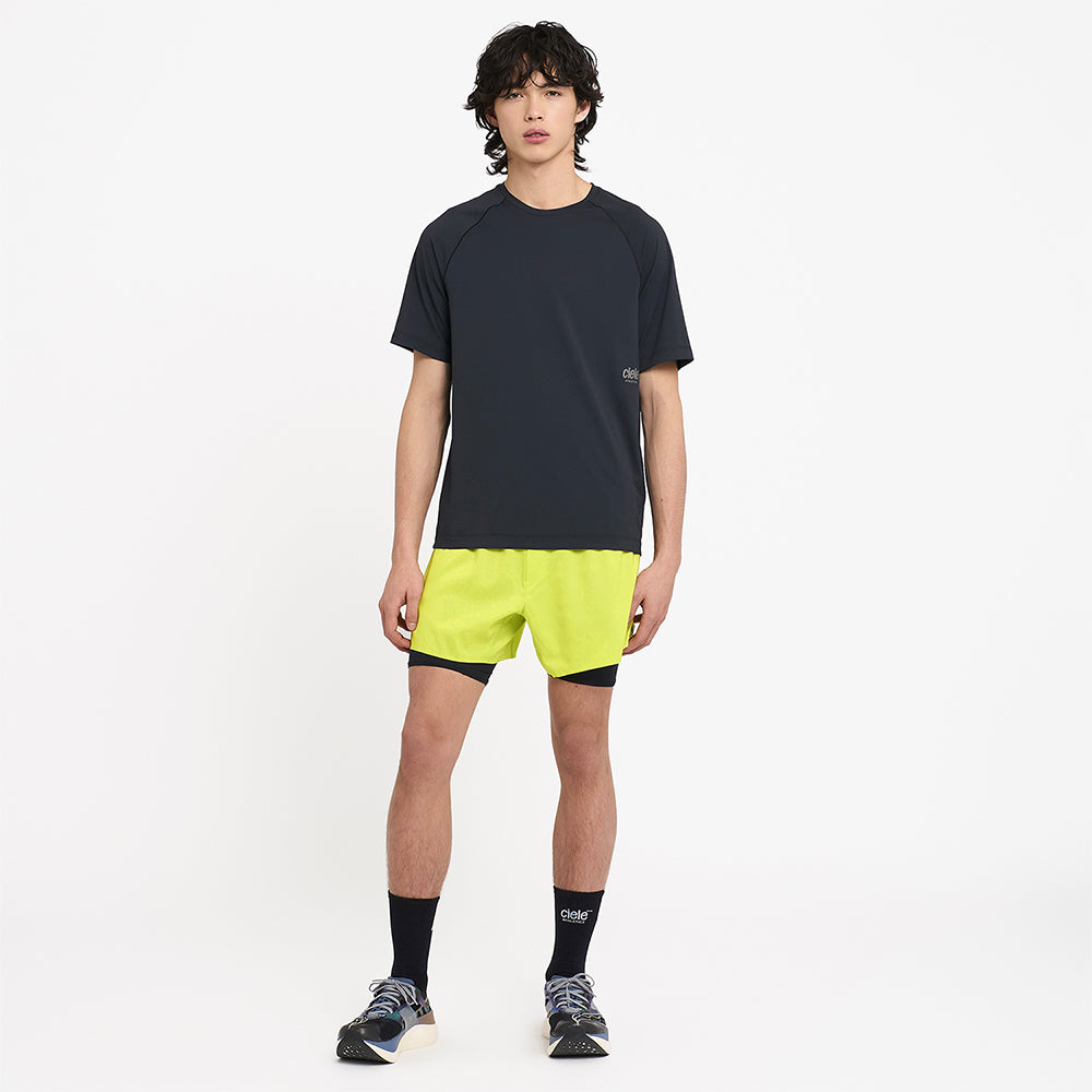Ciele Athletics M DLYShort 5" Long Brief - Lime Green - MENS シエルアスレチックス エヌ ディーエルワイショーツ 5インチ ブリーフ ライムグリーン メンズ