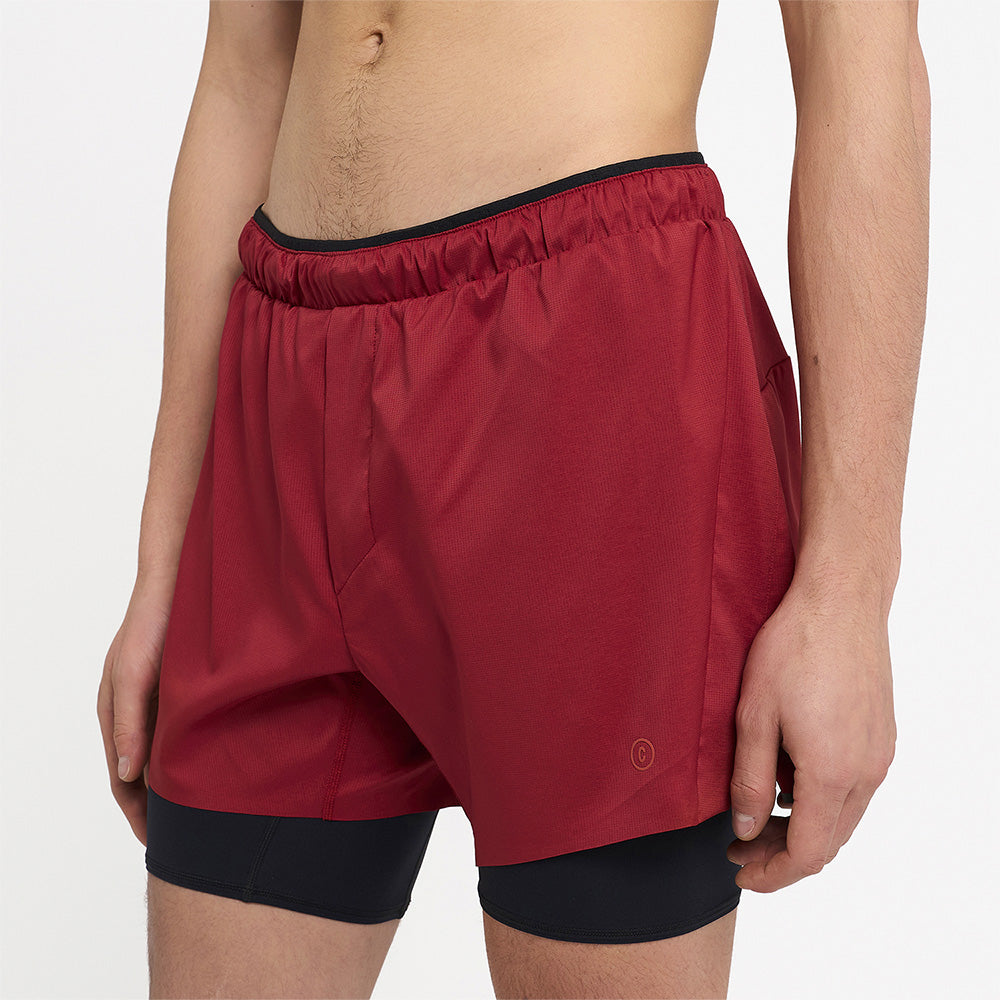 Ciele Athletics M DLYShort 5” Brief - Merlot - MENS シエルアスレチックス エヌ ディーエルワイショーツ 5インチ ブリーフ メルロー メンズ