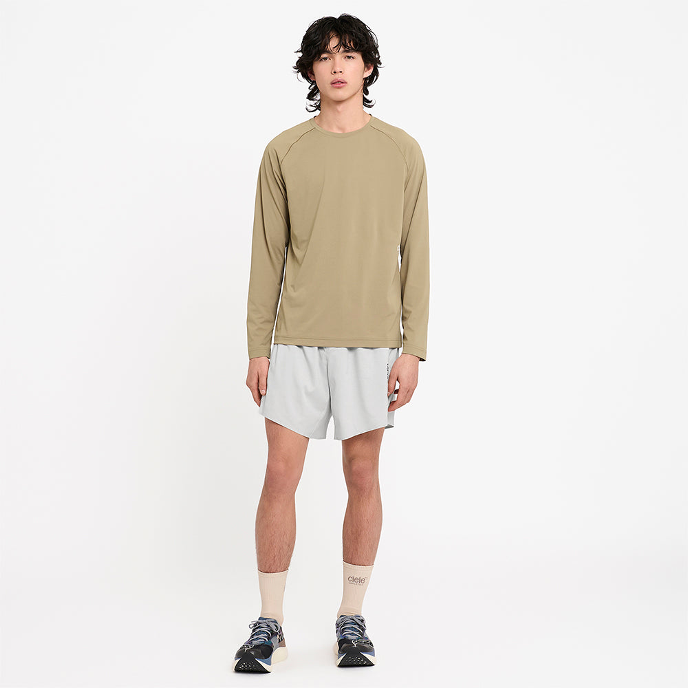 Ciele Athletics M TRNShort 7" Linerless - Light Grey - MENS シエルアスレチックス エム ティーアールエヌショーツ 7インチ ライナーレス ライトグレー メンズ