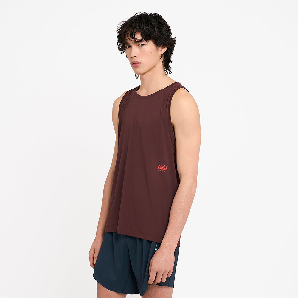 M DLYSinglet - Dark Wine Red - MENS