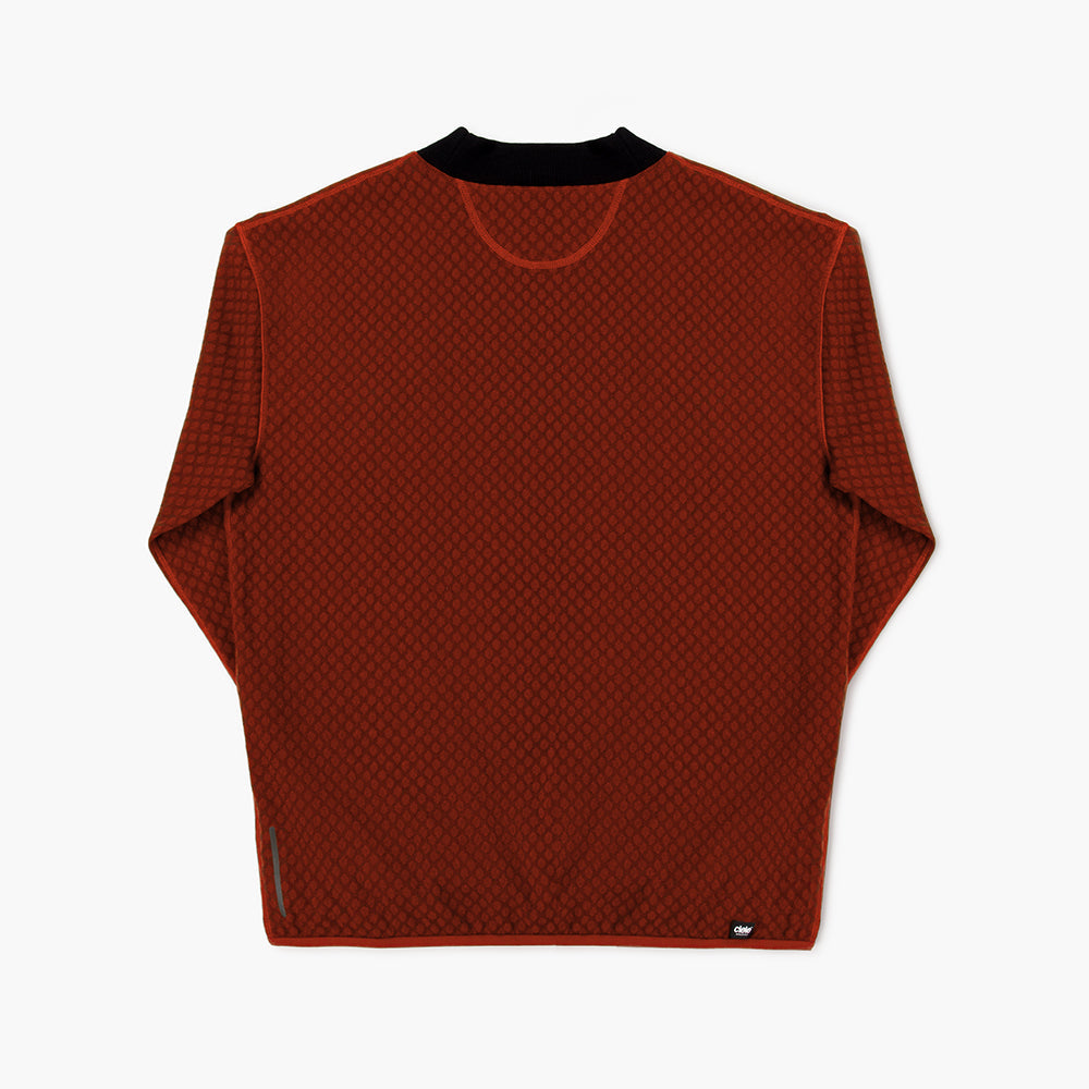 Ciele Athletics U VLVMockneck - Clay - UNISEX シエルアスレチックス ユニセックス ブイエルブイモックネック クレイ