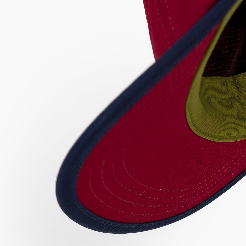 Ciele Athletics GOCap - Field - Iconic Bar - Crimson Red/Terrain  シエルアスレチックス ゴーキャップ フィールドアイコニックバー クリムゾンレッドテレイン