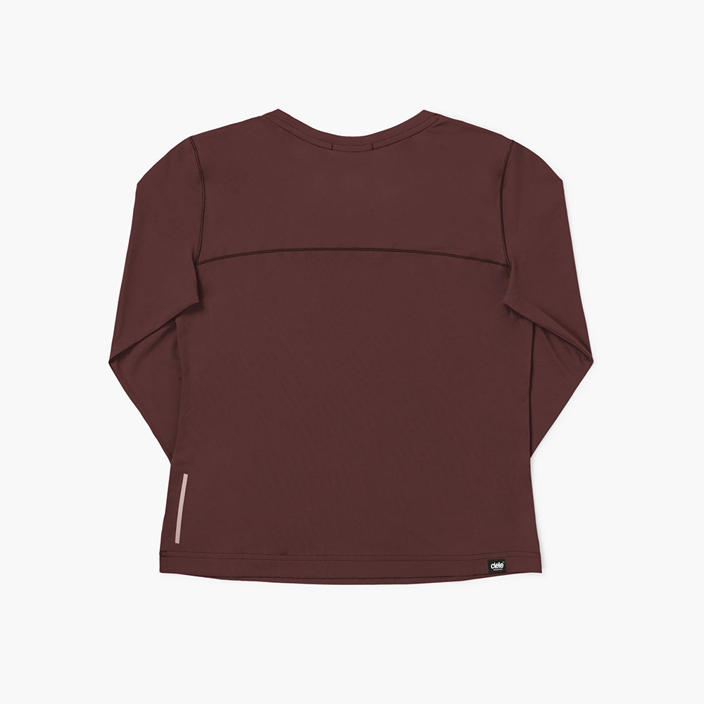 Ciele Athletics W DLYLongsleeve - Dark Wine Red - WOMENS シエルアスレチックス ウィメンズ ディーエルワイ ロングスリーブ ダークワインレッド