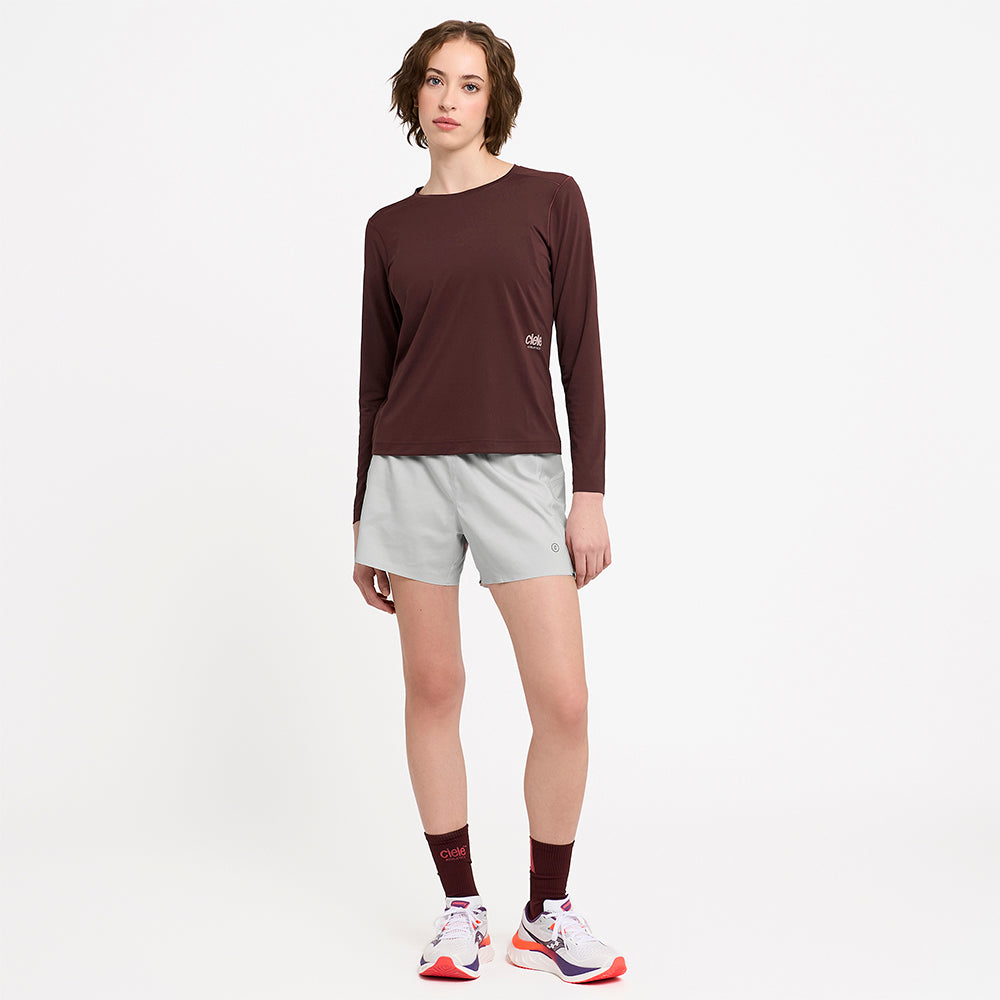 Ciele Athletics W DLYLongsleeve - Dark Wine Red - WOMENS シエルアスレチックス ウィメンズ ディーエルワイ ロングスリーブ ダークワインレッド