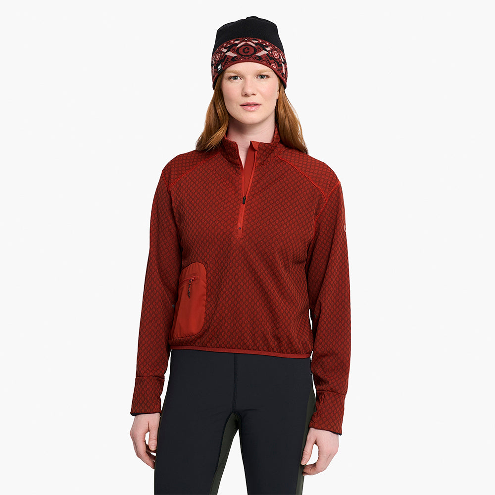 Ciele Athletics W VLVHalfzip - Clay - WOMENS シエルアスレチックス ウィメンズ ブイエルブイハーフジップ クレイ