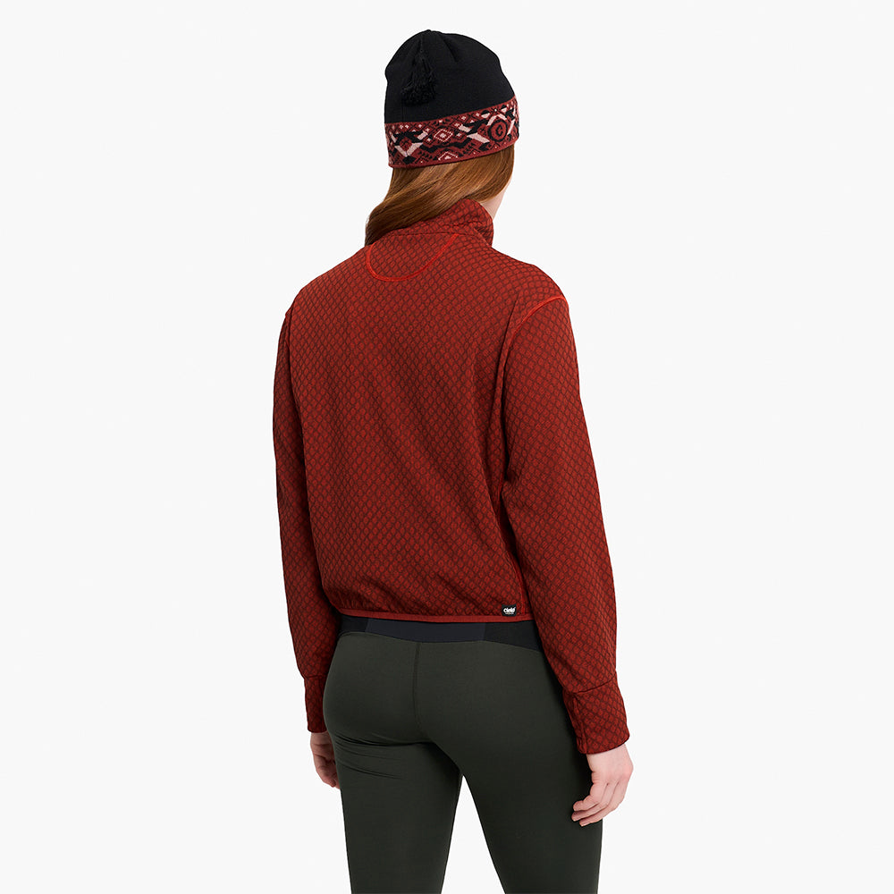 Ciele Athletics W VLVHalfzip - Clay - WOMENS シエルアスレチックス ウィメンズ ブイエルブイハーフジップ クレイ