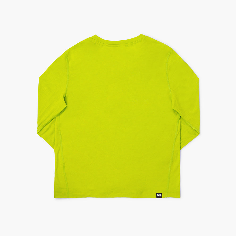 Ciele Athletics W HLSLongsleeve - Lime Green - WOMENS シエルアスレチックス ウィメンズ エイチエルエスロングスリーブ ライムグリーン