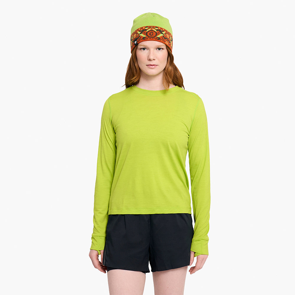 Ciele Athletics W HLSLongsleeve - Lime Green - WOMENS シエルアスレチックス ウィメンズ エイチエルエスロングスリーブ ライムグリーン