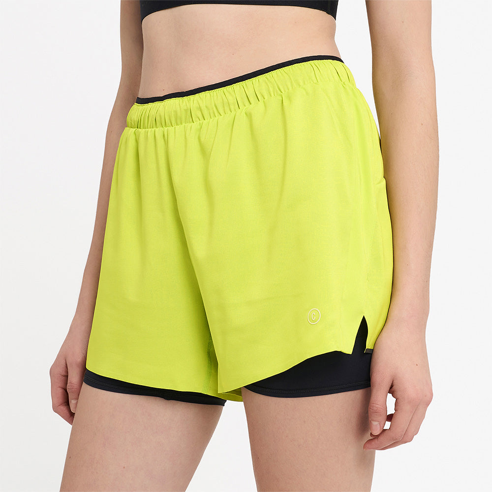 Ciele Athletics W DLYShort 4" Long Brief - Lime Green - WOMENS シエルアスレチックス ダブリュー ディーエルワイショーツ 4インチ ロングブリーフ ライムグリーン ウィメンズ