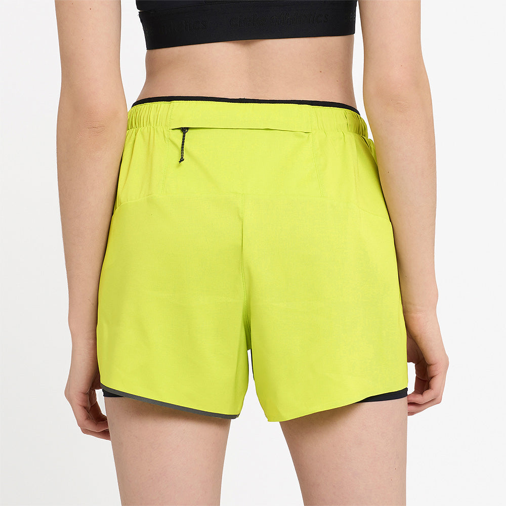 Ciele Athletics W DLYShort 4" Long Brief - Lime Green - WOMENS シエルアスレチックス ダブリュー ディーエルワイショーツ 4インチ ロングブリーフ ライムグリーン ウィメンズ