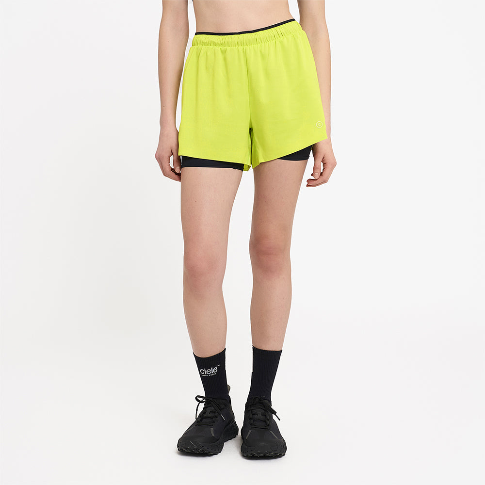Ciele Athletics W DLYShort 4" Long Brief - Lime Green - WOMENS シエルアスレチックス ダブリュー ディーエルワイショーツ 4インチ ロングブリーフ ライムグリーン ウィメンズ