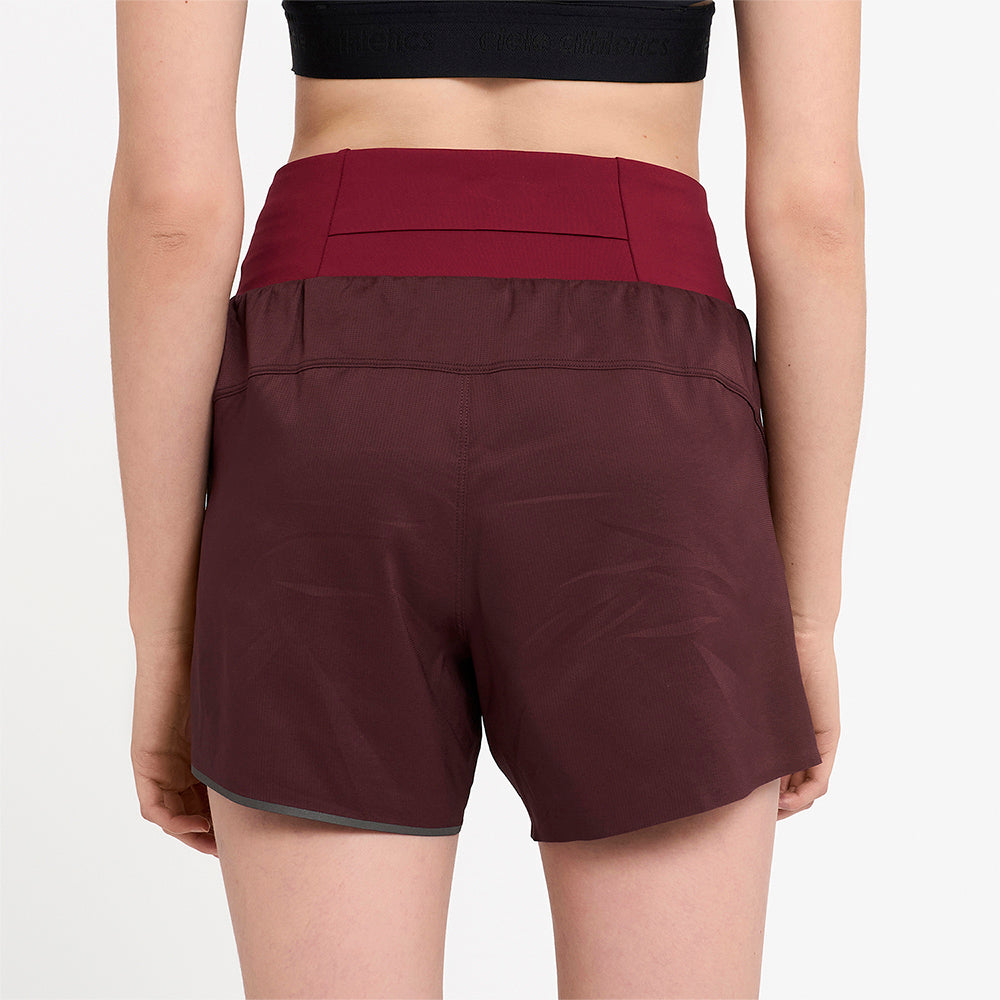 Ciele Athletics W TRNShort 4" Brief - Dark Wine Red - WOMENS  シエルアスレチックス ダブリュー ディーエルワイショーツ 4インチ ロングブリーフ ダークワインレッド ウィメンズ