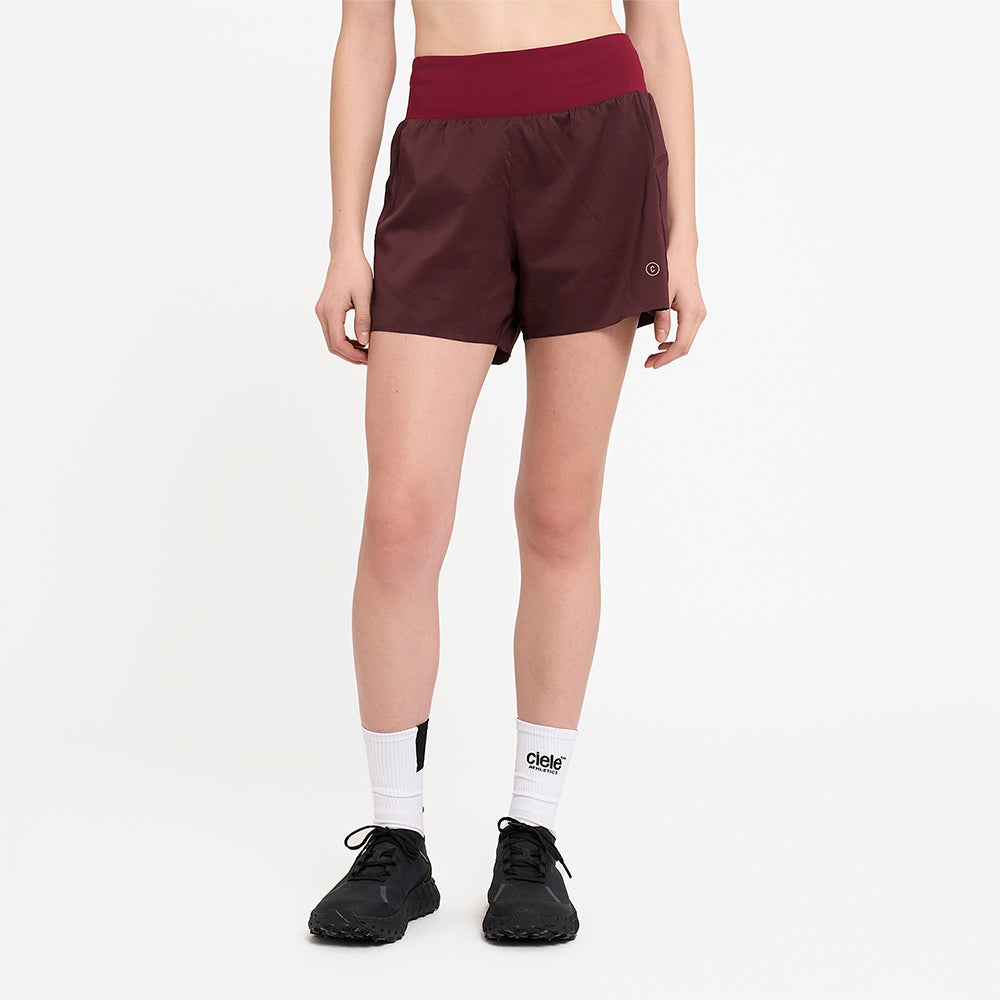 Ciele Athletics W TRNShort 4" Brief - Dark Wine Red - WOMENS  シエルアスレチックス ダブリュー ディーエルワイショーツ 4インチ ロングブリーフ ダークワインレッド ウィメンズ