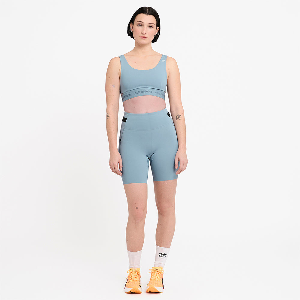 Ciele Athletics W FSTTight Short 7" - Chambray - WOMENS   シエルアスレチックス ダブリュー エフエスティタイツ ショート 7 シャンブレー ウィメンズ 