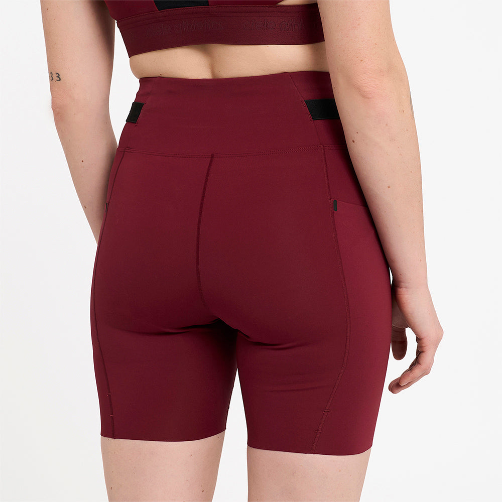 Ciele Athletics W FSTTight Short 7" - Crimson Red - WOMENS   シエルアスレチックス ダブリュー エフエスティタイツ ショート 7 クリムゾンレッド ウィメンズ 