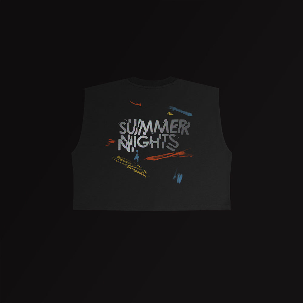 Ciele Athletics W ORTank Cropped - Summer Nights - Black - WOMENS シエルアスレチックス ダブリュー オーアールタンク クロップド サマーナイツ ウィメンズ