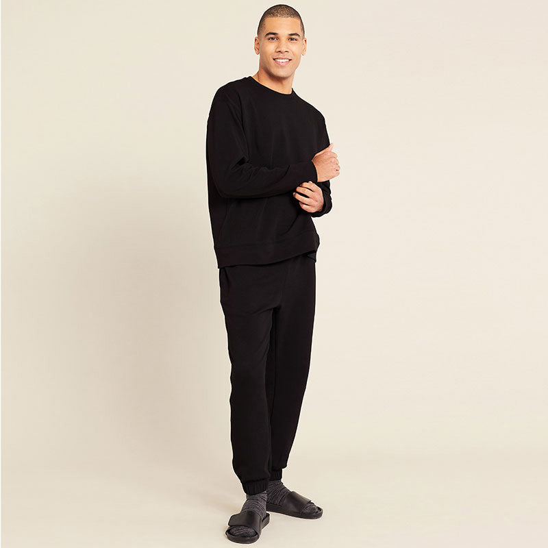 ユニセックス クルーネックセーター＆カフスウェットパンツセット