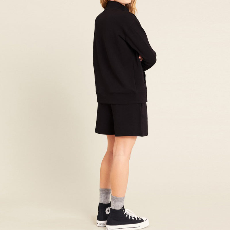 ユニセックス クウォータージップセーター＆スウェットショートセット