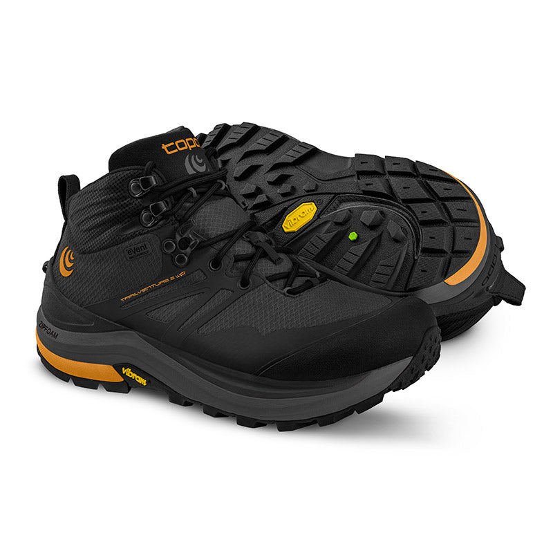 Topo Athletic TRAILVENTURE 2 WP - Charcoal/Orange - MENS トポアスレチック トレイルベンチャー2 ウォータープルーフ メンズ ハイキングシューズ