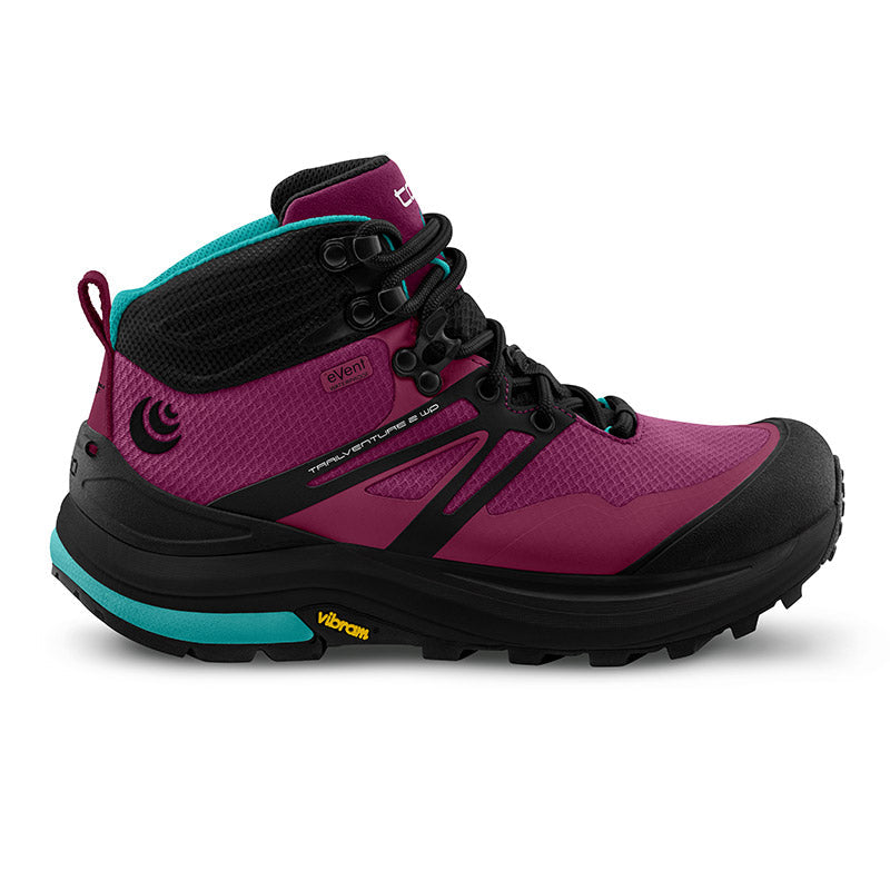 Topo Athletic TRAILVENTURE 2 WP - Raspberry/Black - WOMENS トポアスレチック トレイルベンチャー2 ウォータープルーフ ウィメンズ ハイキングシューズ