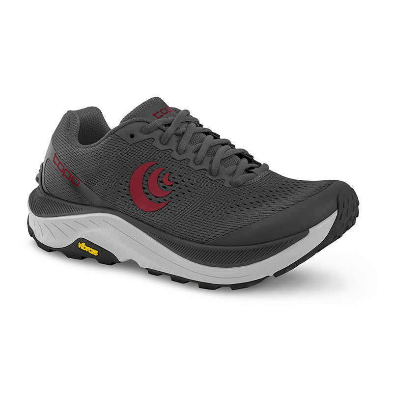 Topo Athletic ULTRAVENTURE 3 - Grey/Red - MENS トポアスレチック ウルトラベンチャー3 メンズ トレイルシューズ